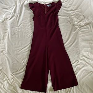 Wide-Leg Cropped Jumpsuit